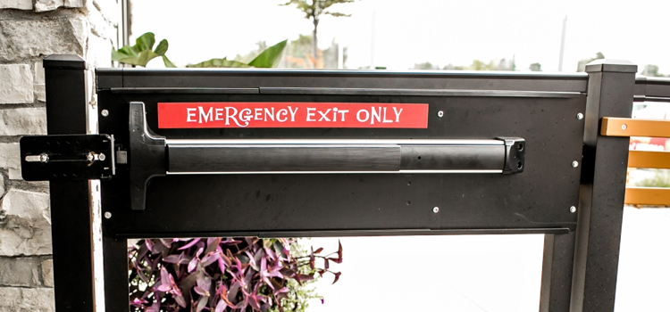 emergency push bar installation in Temple City